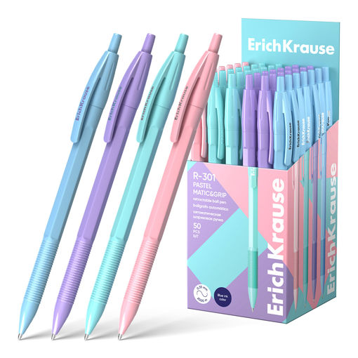 Picture of R-301 MATIC & GRIP 0.7MM PASTEL PENS BLUE INK